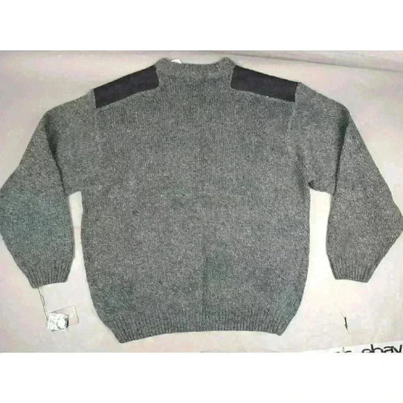 Cotton Traders Men's Sweater Size XL Wool Blend Elbow Shoulder Patch Pullover - Picture 7 of 8